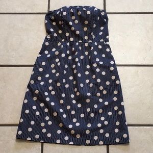 SALE! Navy Blue Polka Dot Retro Dress The Limited